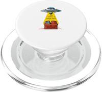 Funny Alien UFO Christmas - I Come in Sleigh Bells PopSockets PopGrip for MagSafe