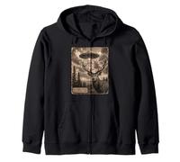 Funny Alien UFO Deer Evidence Abduction Case File 47-1978 Zip Hoodie