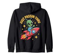 Funny Aliens Astronomy Astrophysics Astronauts Zip Hoodie