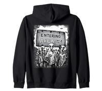 Funny Aliens Group Selfie Area 51 UFO UAP Extraterrestrial Zip Hoodie