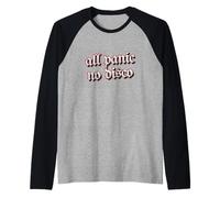 Funny All Panic no Disco Clever Joke Raglan Baseball Tee