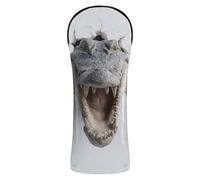 Funny Alligator 3D Animal Golf Club Head Cover Premium Leather Accessories with Number Tag for Woods and Driver Fairway Hybrid