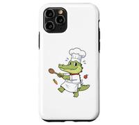 Funny Alligator Cook Wearing Chef Hat Case for iPhone 11 Pro