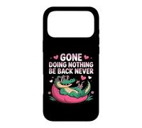 Funny Alligator Lounging Gone Doing Nothing Be Back Never Case for iPhone 17 Pro Max
