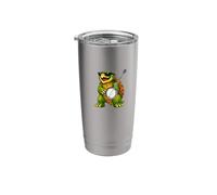Funny Alligator Snapping Turtle Playing Banjo Stainless Steel Insulated Tumbler
