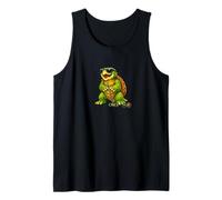 Funny Alligator Snapping Turtle Playing Croquet Tank Top