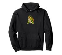 Funny Alligator Snapping Turtle Playing Euphonium Pullover Hoodie