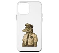 Funny Alligator Tee with Police Security Crocodile Design Case for iPhone 12 mini
