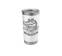 Funny Alligators Croc - Crocodiles Gator Bonjour Meme Stainless Steel Insulated Tumbler