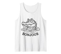 Funny Alligators Croc - Crocodiles Gator Bonjour Meme Tank Top