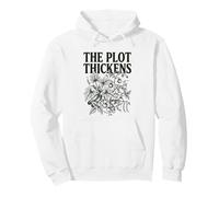 Funny Allotment The Plot Thickens Gardener Humor Gift Pullover Hoodie