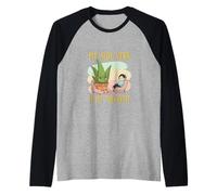 Funny Aloe Vera Plant Quote - My Aloe Vera Is My Therapist D Raglan Baseball Tee