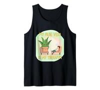 Funny Aloe Vera Plant Quote - My Aloe Vera Is My Therapist D Tank Top
