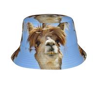 Funny Alpaca Llama Adult Sunshade Bucket Hat is Suitable for Beach, Camping, Fishing, Outdoor Leisure, Etc, Funny Alpaca Llama, One size