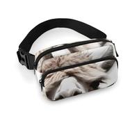 Funny Alpaca Llama Fanny Pack with Multiple Pockets, Personalized Waist Bag with Zipper, Multifunctional Bum Bags for Travel, Belt Bag with Adjustable Strap, Crossbody Bags