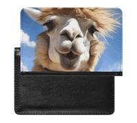 Funny Alpaca Llama Passport Holder Cover Passport Cover Protector Essentials with Credit Card Slots Slim Travel Wallet Covers Documents Organizer Protector for Man&Women