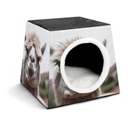 Funny Alpaca Llama Pet Tent for Small Cats and Dogs,Cat House - Soft Comfort Washable,Dog Bed Open Design Pet Tents Indoor Outdoor Travel