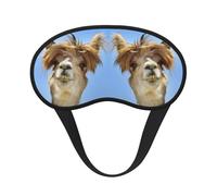Funny Alpaca Llama Print Adjustable Eye Cover for Sleeping, Comfortable, Pressure-Free and Breathable Sleeping Masks