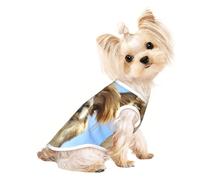 Funny Alpaca Llama print Dog Shirts for Small Dogs Stretchy T-Shirts Lightweight Tank Top Sleeveless Striped Vest