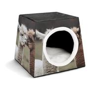 Funny Alpaca Pet Tent for Small Cats and Dogs,Cat House - Soft Comfort Washable,Dog Bed Open Design Pet Tents Indoor Outdoor Travel