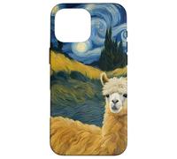 Funny Alpaca Shirt Alpacas Van Starry Night Painting Alpaca Case for iPhone 16 Pro Max
