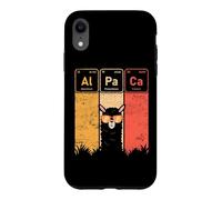 Funny Alpaca Wearing Sunglasses Periodic Table Retro Science Case for iPhone XR