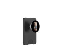Funny alpaca with book, how to train your humans, perfect PopSockets PopWallet for MagSafe