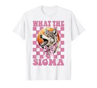 Funny Alpha Male Cringe Meme Wolf Werewolf What The Sigma T-Shirt