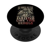 Funny Alpha Wolf Go Away Kitten Dont See Daddy Werewolf Meme PopSockets Adhesive PopGrip
