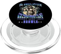 Funny Alpha Wolf Go Away Kitten Dont See Daddy Werewolf Meme PopSockets PopGrip for MagSafe
