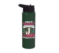 Funny Always Be Yourself Unless You Can Be A Llama Stainless Steel Insulated Water Bottle