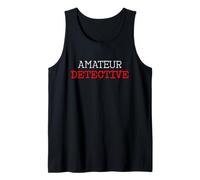 Funny Amateur Detective Crime tv Binge-Watching Boyfriend Tank Top