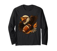 Funny America Game Day Football Shirt Retro Fans Long Sleeve T-Shirt