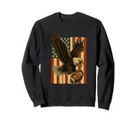Funny America Game Day Football Shirt Retro US-Flag Fans Sweatshirt