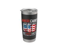 Funny American Beer Cans Ameri Can Not Ameri Can't USA Stainless Steel Insulated Tumbler