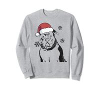 Funny American Bully Christmas Santa Hat Xmas Mom Dad Sweatshirt