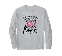 Funny American Bully Portrait Dogs mom Bulldog Dog Long Sleeve T-Shirt