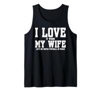 Funny American Football Watching Tank Top