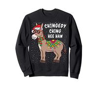 Funny American Italian Xmas Gift Christmas Donkey Sweatshirt