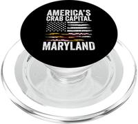 Funny America's Crab Capital Maryland Quote Old Line State PopSockets PopGrip for MagSafe