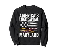 Funny America's Crab Capital Maryland Quote Old Line State Sweatshirt