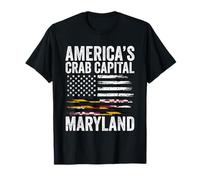Funny America's Crab Capital Maryland Quote Old Line State T-Shirt
