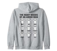 Funny Amish People Mood Pennsylvania Dutch Zip Hoodie
