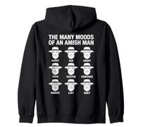 Funny Amish People Mood Pennsylvania Dutch Zip Hoodie