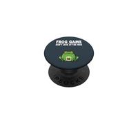 Funny Amphibian Lover Joke Frog Game Don’t Look at the Frog PopSockets Adhesive PopGrip