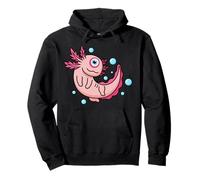 Funny Amphibians Monster Eye Axolotl Halloween Pullover Hoodie