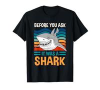 Funny Amputation Surgery Before You Ask It Was A Shark T-Shirt