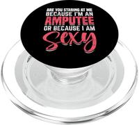 Funny Amputee Limb Loss and Limb Difference Awareness PopSockets PopGrip for MagSafe