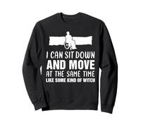 Funny Amputee People in Wheelchair Handicap Person Disabled Sweatshirt