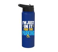 Funny Amputee Sarcasm Wheelchair Stainless Steel Insulated Water Bottle
